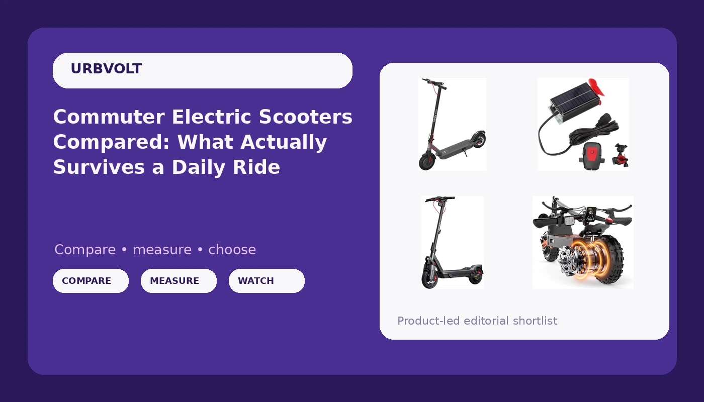 Commuter Electric Scooters Compared: What Actually Survives a Daily Ride