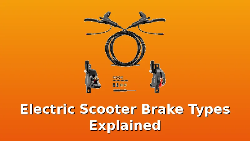 Electric Scooter Brake Types Explained - UrbVolt review with measurements and honest opinion