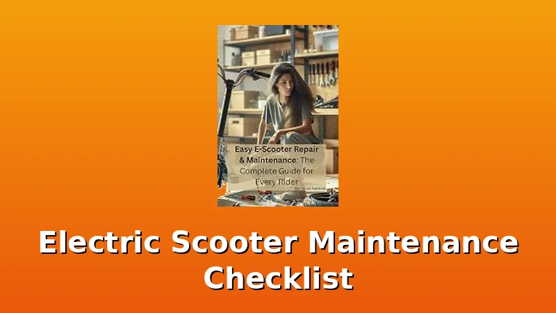 Electric Scooter Maintenance Checklist - UrbVolt review with measurements and honest opinion