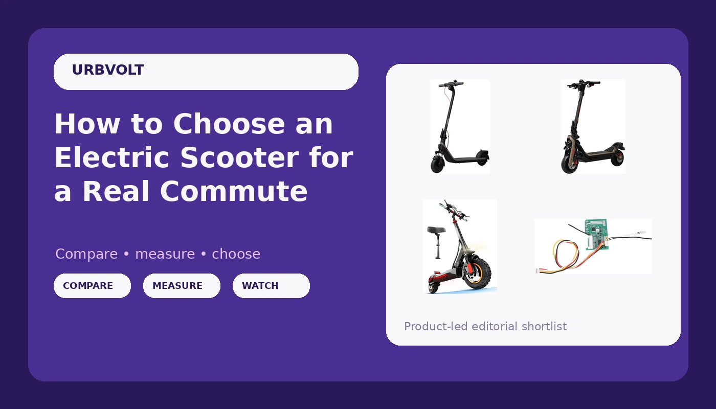 How to Choose an Electric Scooter for a Real Commute