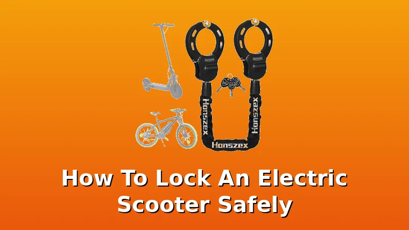 How To Lock An Electric Scooter Safely - UrbVolt review with measurements and honest opinion