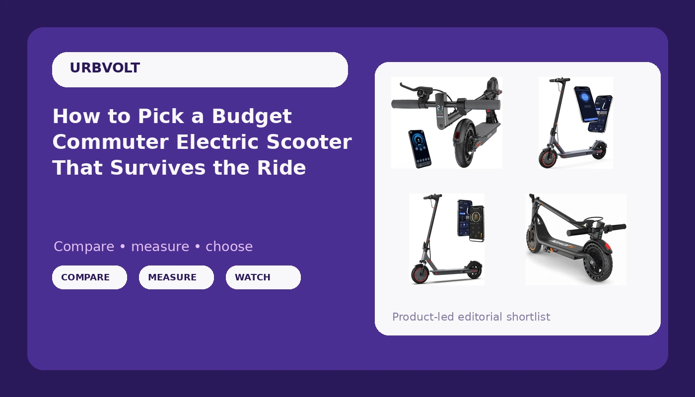 How to Pick a Budget Commuter Electric Scooter That Survives the Ride