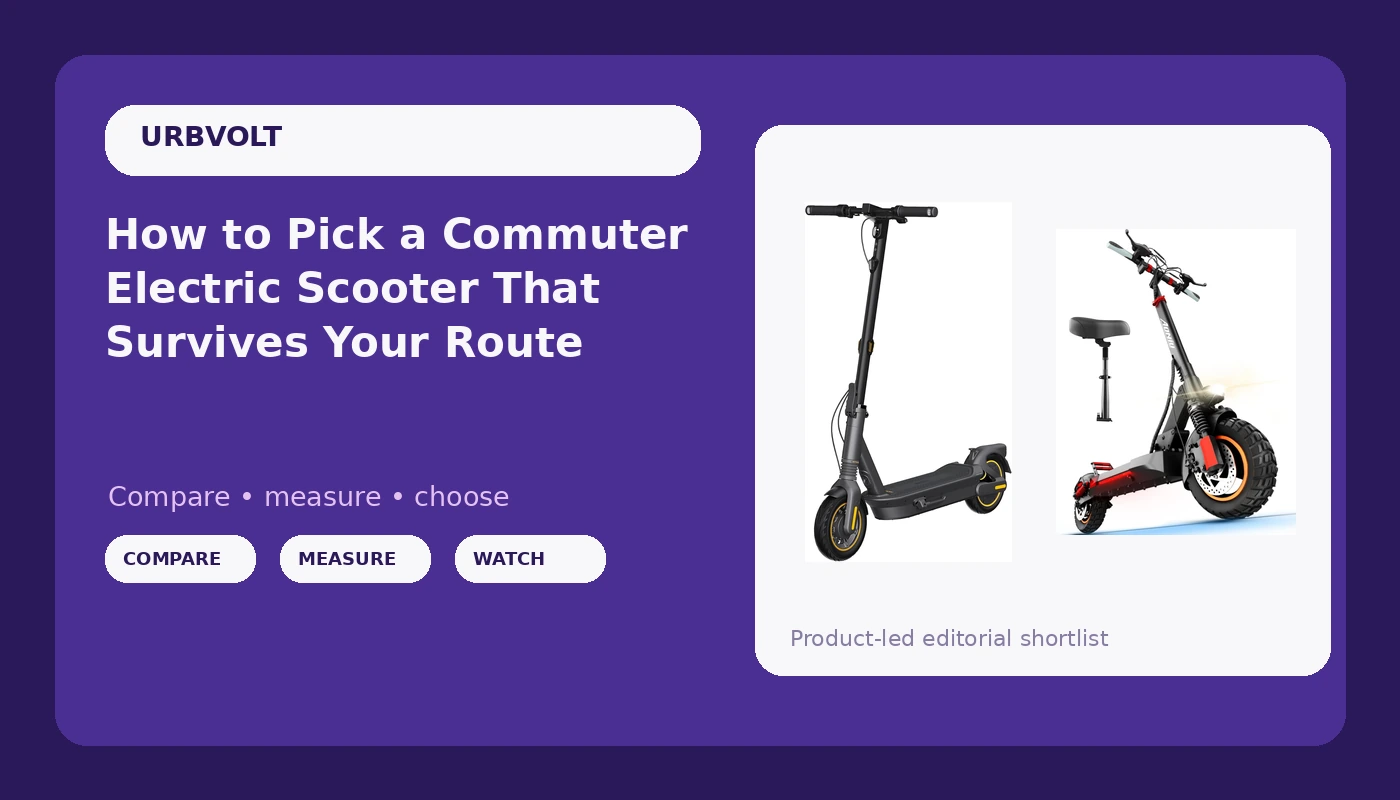 How to Pick a Commuter Electric Scooter That Survives Your Route