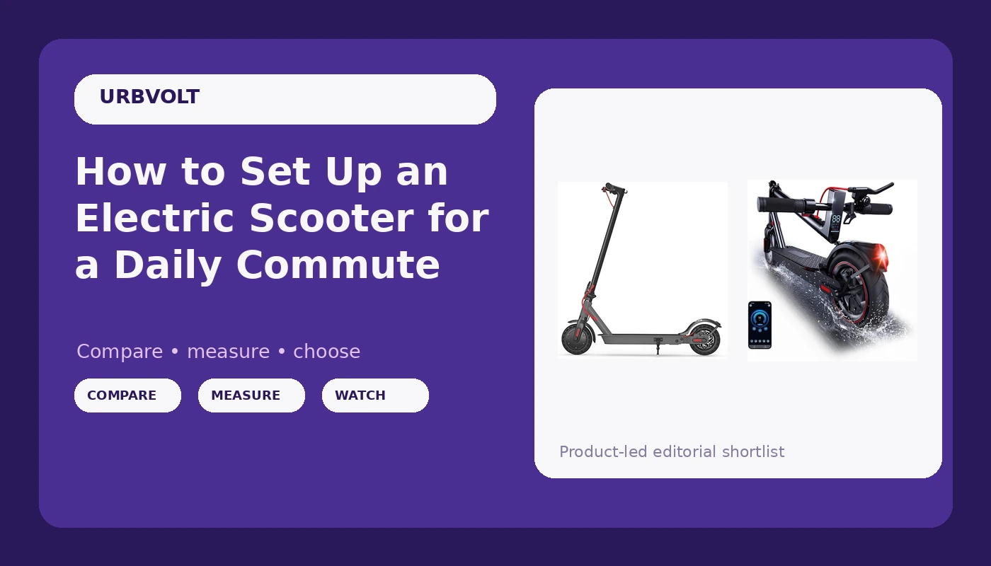 How to Set Up an Electric Scooter for a Daily Commute
