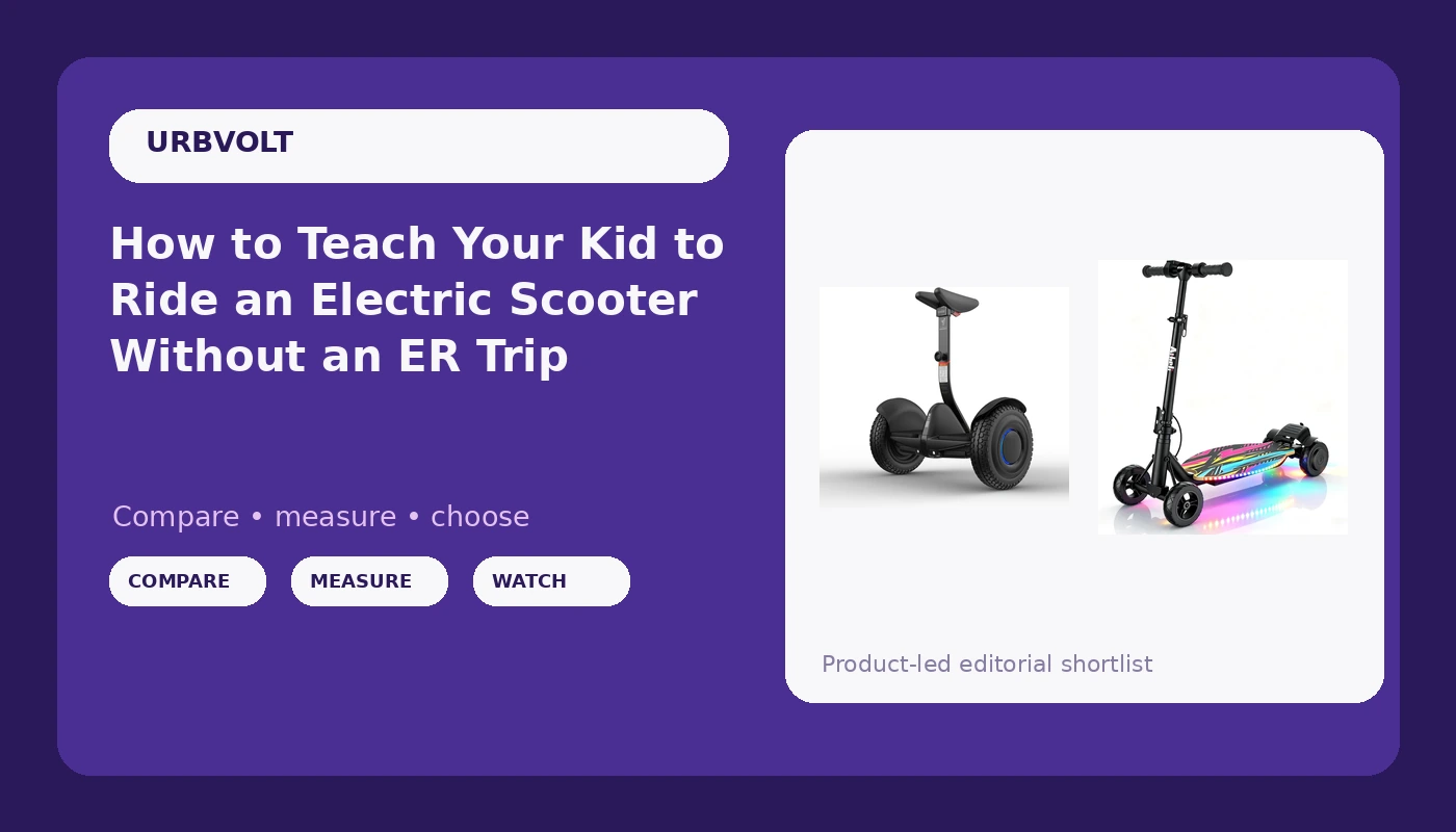 How to Teach Your Kid to Ride an Electric Scooter Without an ER Trip