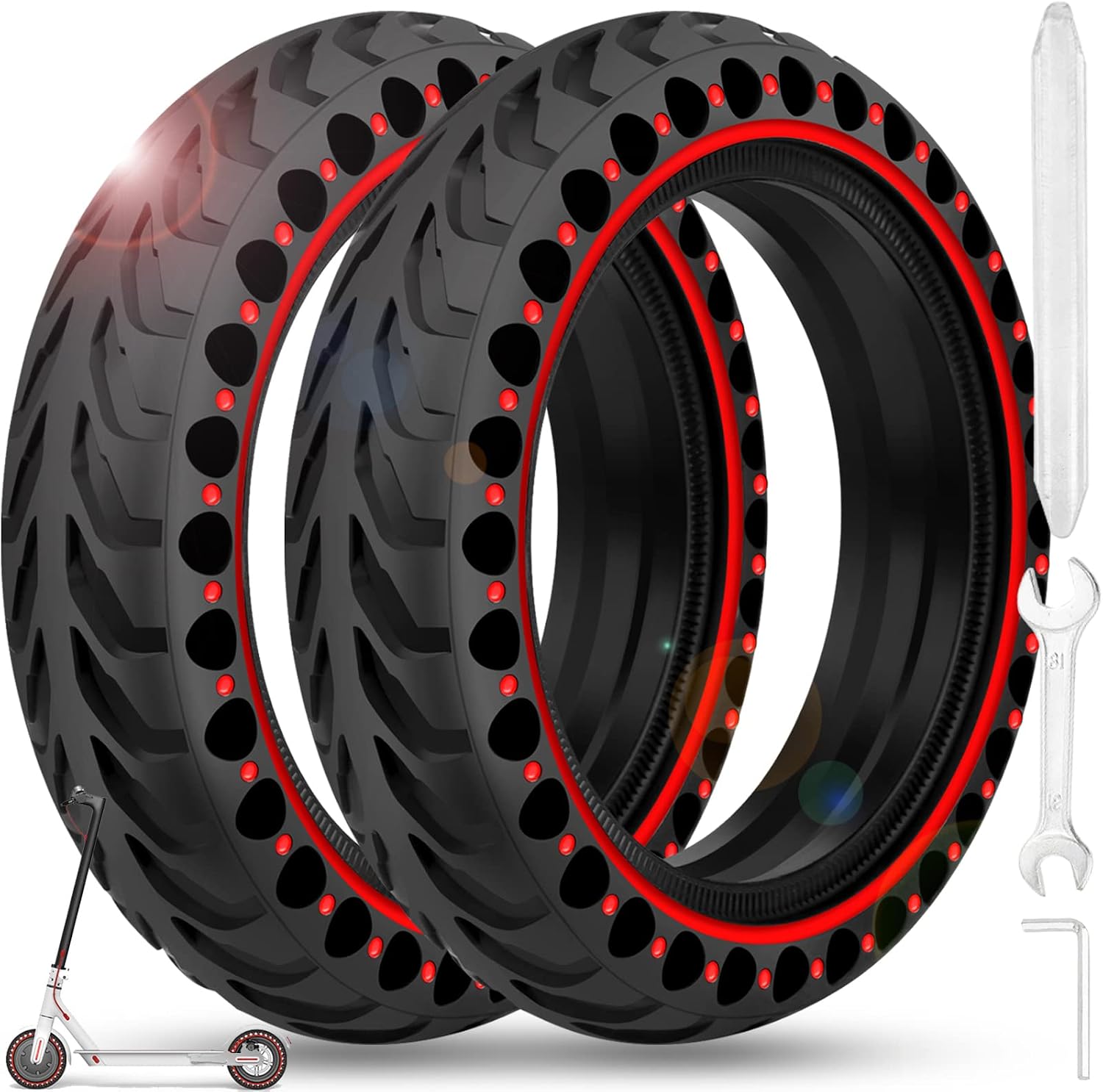 BANGTING 2PCS Solid Tires (B0B9WY9L79)