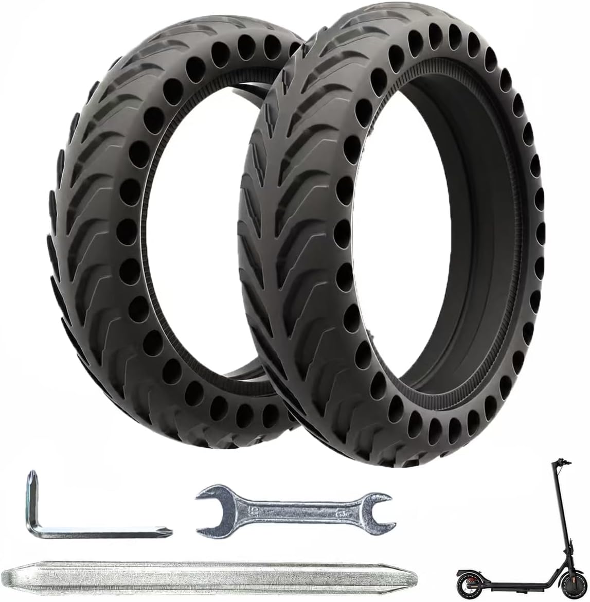 8.5x2 Solid Tires 50/75-6.1 (B0DSSV3PQQ)