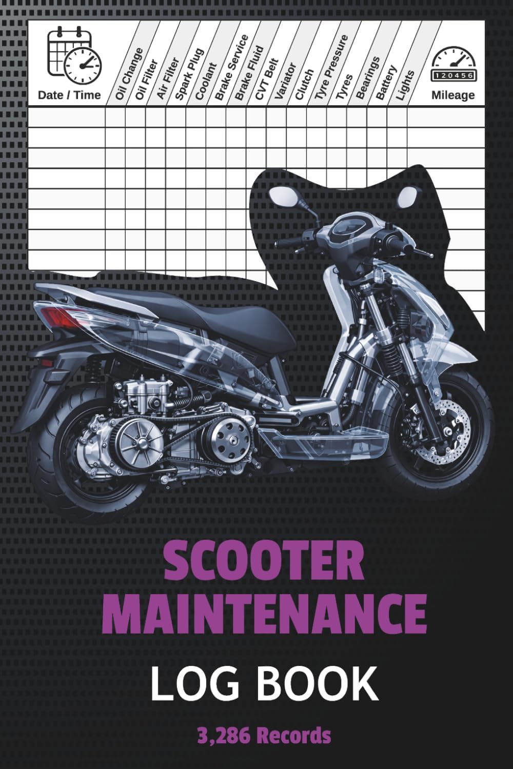 Scooter Maintenance Log Book (B0GT944WG5)